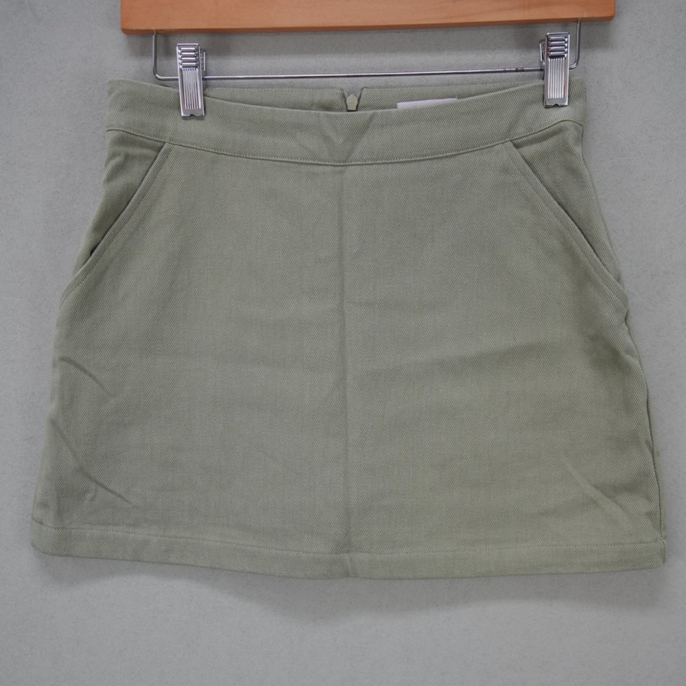 Pink Lily Sage Green Skirt